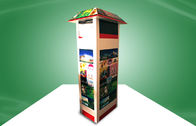 Unique Design House Shape  Cardboard Display Stand Floor  Display For Picnic Items