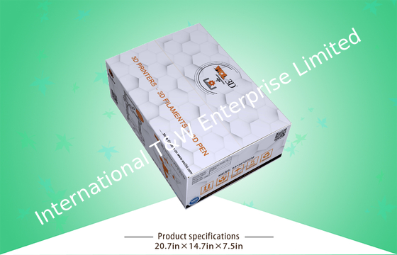 Buy 350gsm CCNB CMYK Double Wall Corrugated Box For 3D Printer online manufacture