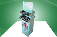 Two Tier Double Face Show Food Display Stands 4 Colors Offset Printing