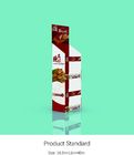 POS Paper Display Stand  4 Shelf Corrugated Display Rack For Sauce Foods