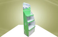 Green Cardboard Display Stands Adjustable Shelves For Health Care Products