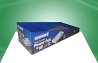 Blue Cardboard PDQ Trays Promoting Power Pad With Easy - Assembly Design