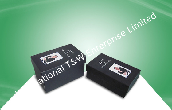 Buy Black Rigid Gift Box Paper Packaging Boxes With Matt PP Lamination online manufacture
