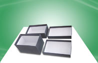 Black Rigid Gift Box Paper Packaging Boxes With Matt PP Lamination