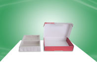 Corrugated printed packaging boxes Flock Finish Vacuum Formed Insert