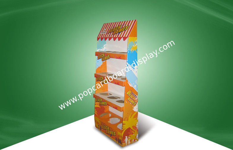 Four Shelf creative cardboard retail display stands Easy Assembly Design