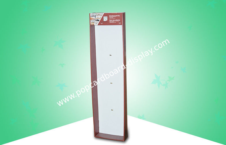 Easy- assembly Sidekick Powerwing Display Cardboard Hanger For Self-adhensive Wall Tiles
