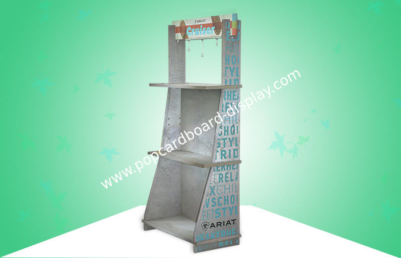 Heavy-duty Falconboard/ Honeycomb Board Free Standing Display Units For Selling Sports Shoes