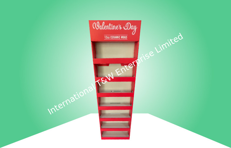 Walmart Full Size Sidekick Display Corrugated Power Wing Display Hanging Display for Mugs
