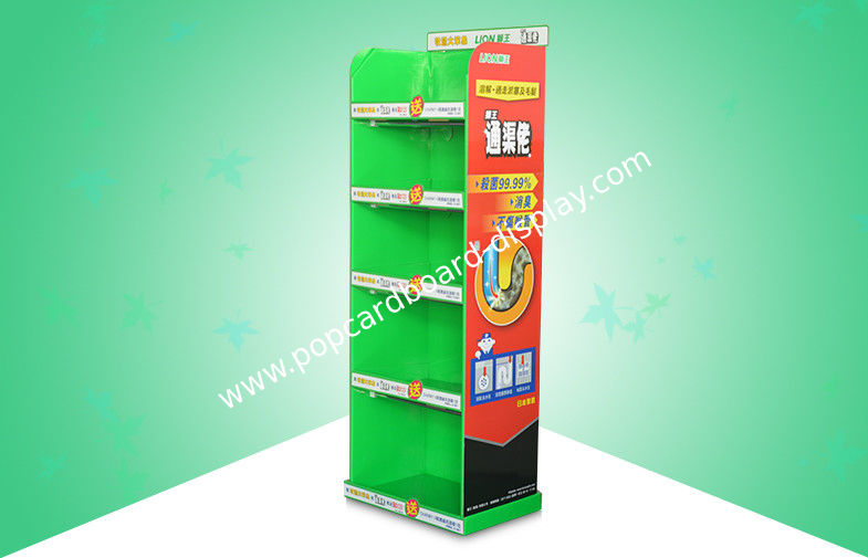 Customized Cardboard Display Stands CMKY Offset Printing For Dinnerware Products
