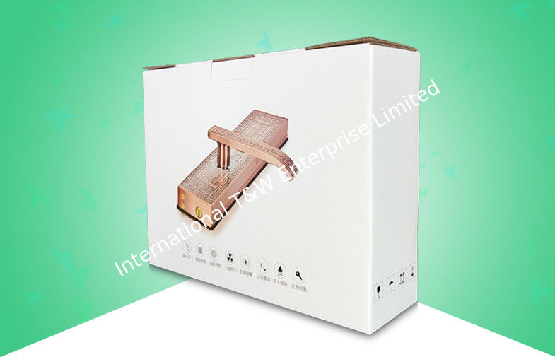 Paperlock Boxes 100% Recyble Corrugated Paper Packaging Boxes / Carton Packing Box For Lock