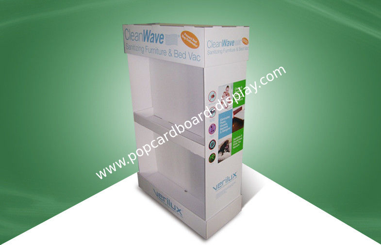 Corrugated Eco Cardboard Free Standing Display Units , Cardboard Advertising Stand