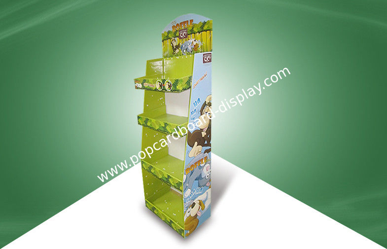 Four - Shelf Cardboard Display Stands , Retail Cardboard Displays Promotions Plush Toys
