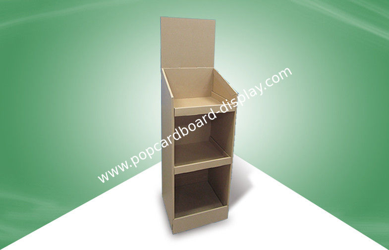 Three Shelf Pop Cardboard Display Stands For Cd &amp; Books , 100% Eco - Friendly