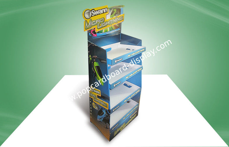 Portable Recyclable Cardboard Free Standing Display Units , Cardboard Poster Stand