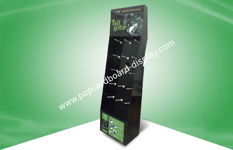 Hook Floor Pos Cardboard Displays For Cd Electronic Products , Cardboard Book Display
