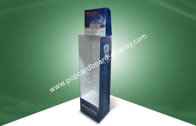 Floor Stand Show Pos Cardboard Displays For Led Light , Sgs / Iso / Rohs