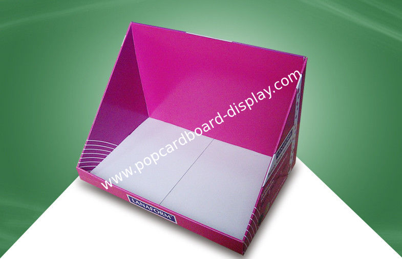 Recycled Offset Paper Cardboard Counter Display Trays For Retail Store