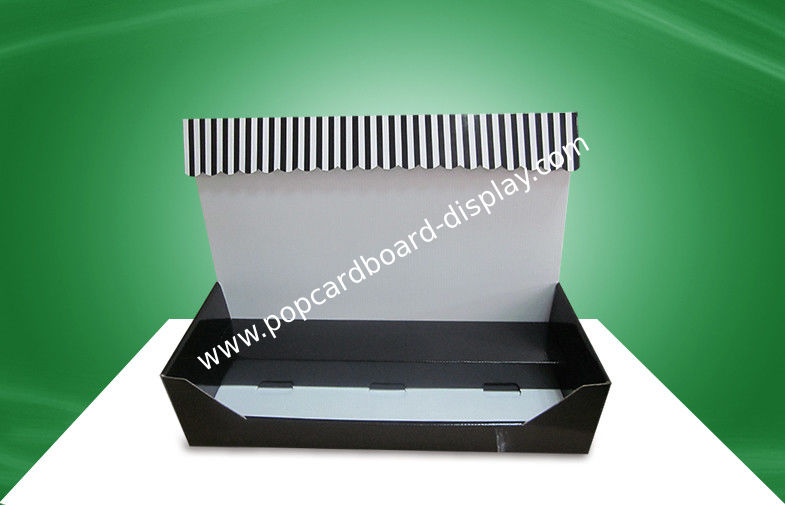 Custom Black Cardboard Countertop Displays Box Supermarket use