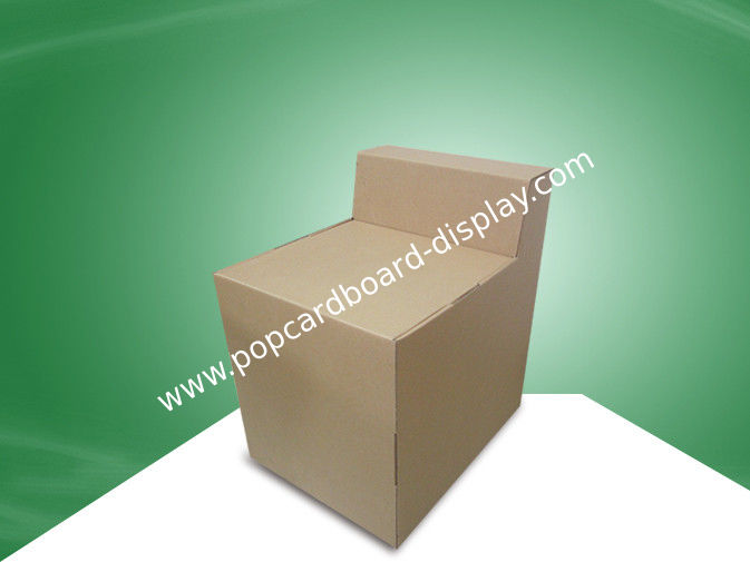 Strong Assemble Corrugated Cardboard Furniture Chair 100kgs Weight Loading Ability