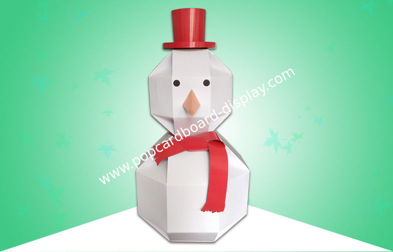 Corrugated Cardboard Standees Cardboard Snow Man for Christmas Promotion