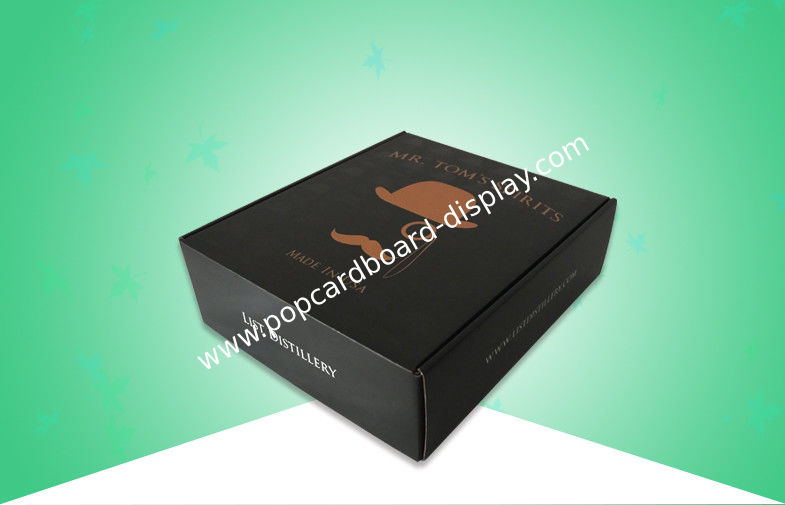 Hard Design Gift Packing Boxes Spot UV Corrugated Paper Board For Packing Wine
