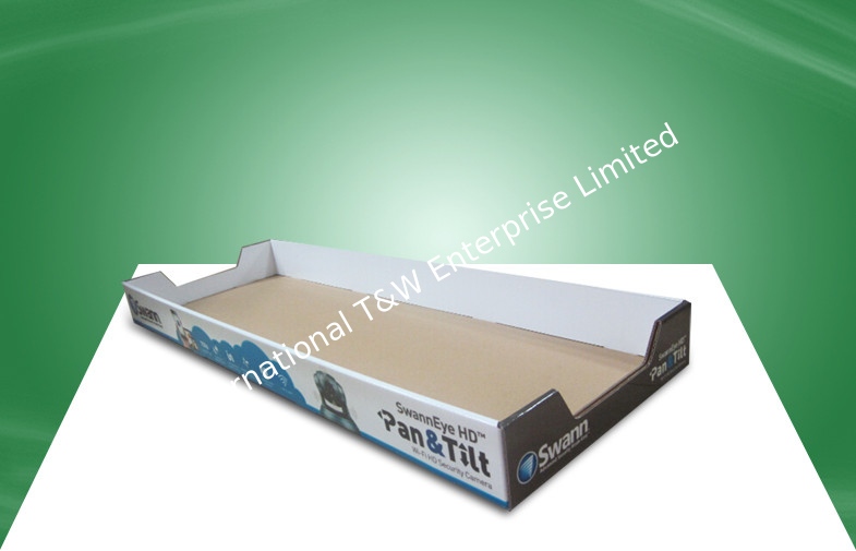 Promotion Products PDQ Retail Display Trays / Cardboard Countertop Tray 4C / 0C Offset