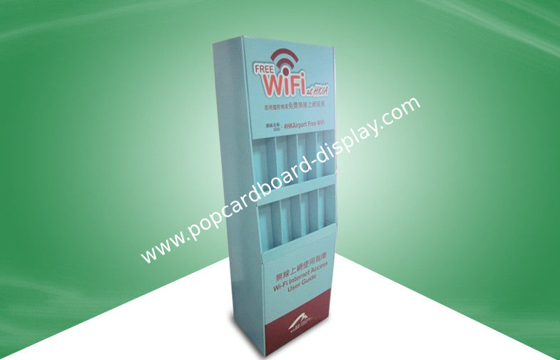 Eight Cell Recyclable Stand Up Cardboard Display , Electronic Corrugated Floor Displays