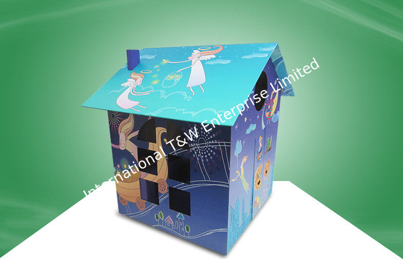 Recyclable Children ' S Cardboard Playhouse , Cardboard Coloring House ...