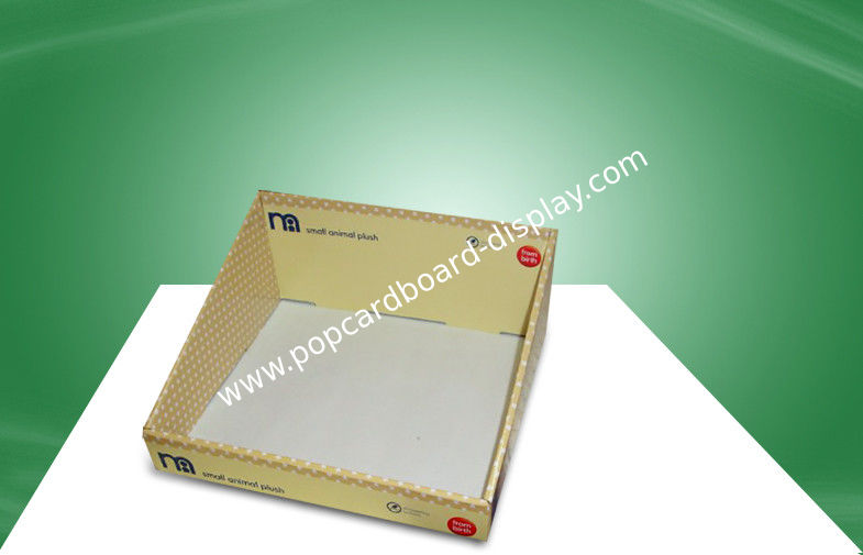 Plus Toy Yellow cardboard counter display stand Box Recyclable OEM ODM
