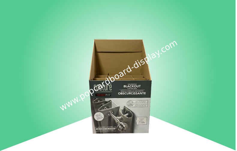 Heavy Duty 5 Ply Cardboard Dump Bin Displays For Curtain Rod To Costco Store