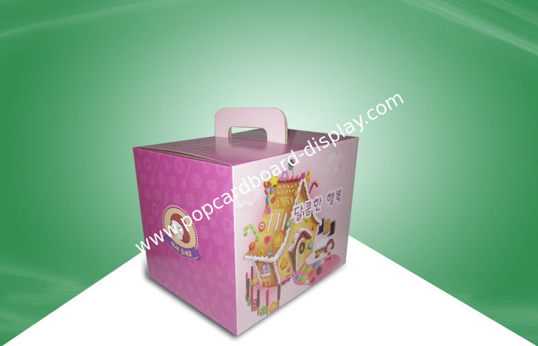 Small Recyclable Corrugated Paper Food Packaging Boxes OEM / ODM with PET Sheet
