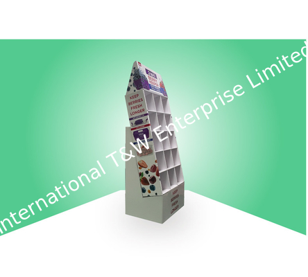 Good price Custom Strong POS Cardboard Floor Display 15 Cells For Promote Fruit Keeper online