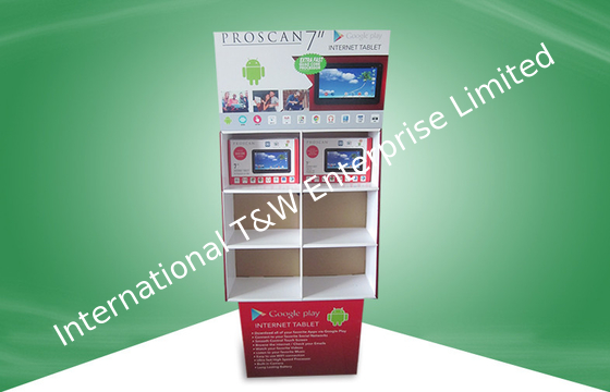 Good price 6 Cell portable display stands , cardboard display shelves Promote Ipad / Electronic Products online