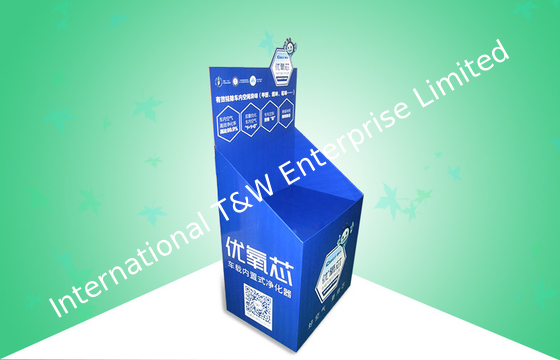 Good price Blue Cardboard Dump Bins For Promoting Air filter , Easy - assembly online