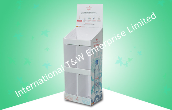 Good price Bottle Pure Water Corrugated Cardboard Floor Display Stands With Strong Design online