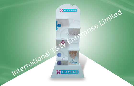 Good price Durable Stable Eye - Catching Cardboard Stands Display For Footware Products online