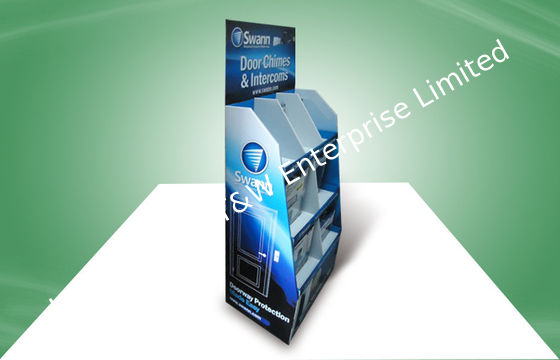 Good price Three Shelf Pop Cardboard Display , Corrugated Floor Displays For Doorbell online