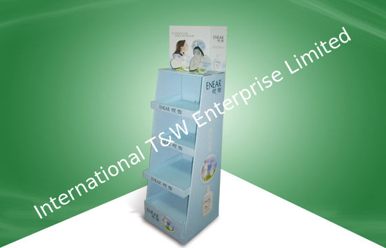Good price Point of Purchase Cardboard Floor Display Stand for Skincare Products online