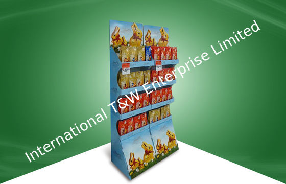 Good price Advertising Stack Up Pop Cardboard Display , Custom Cardboard Floor Displays For Chocolate online