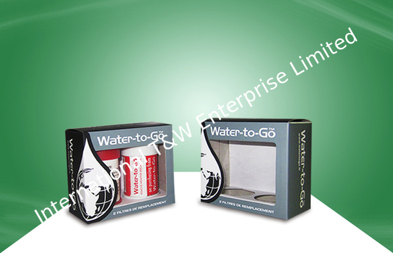 OEM Pantone Color Paper Packaging Boxes Carton Box With PET Window For Filter