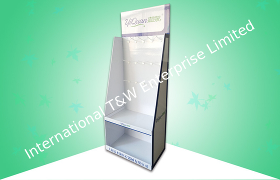 Good price OEM/ODM POS Display Stands , Corrugated Cardboard Floor Displays With Hooks / Shelves online