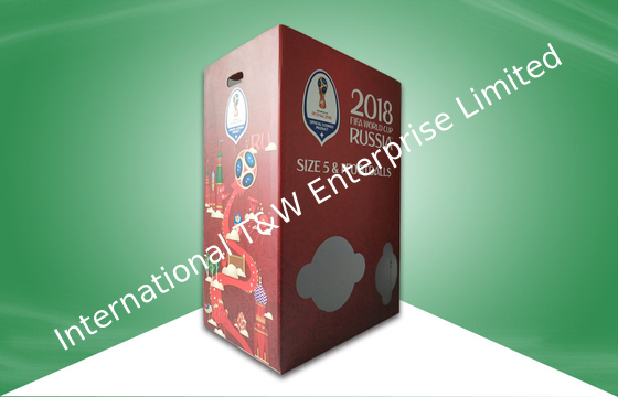 Good price World Cup Football Cardboard Dump Bins Displays Different Sizes With Divider online