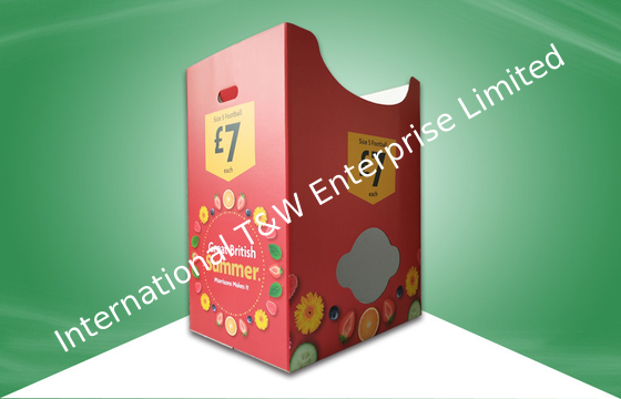 Good price Football Cardboard Display Dump Bins Matt Lamination Surface For World Cup Events online
