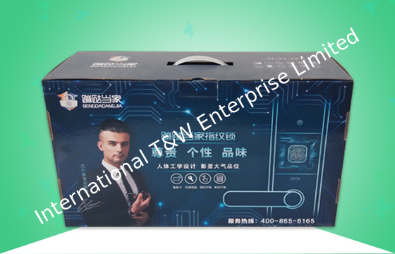 Good price Shining Corrugated Paper Packaging Boxes White Pearl Wool Insertor For Packing Fingerprint Lock online