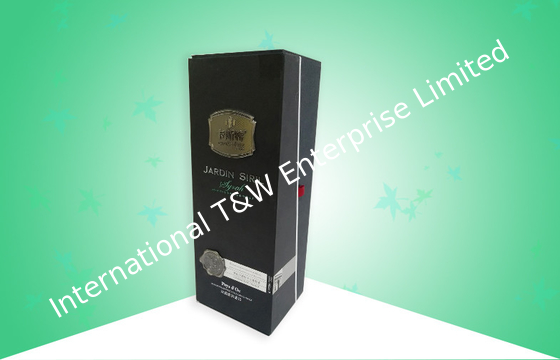 Good price Wine Hard Cardboard Packaging Boxes Thick Board Customized With Metal Tag online