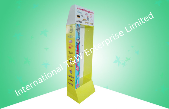 Good price Customized POP Cardboard Display Stand For Disney Kid Watches / Hooks Floor Display online