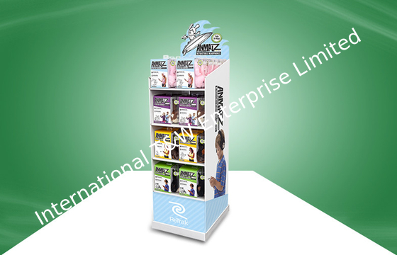 Good price Beautiful Four-shelf POS Cardboard Displays Glossy Lamination for Electronic Products online