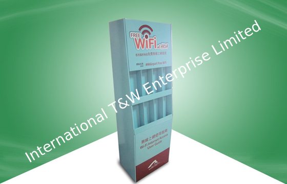 Good price Eight Cell Recyclable Stand Up Cardboard Display , Electronic Corrugated Floor Displays online