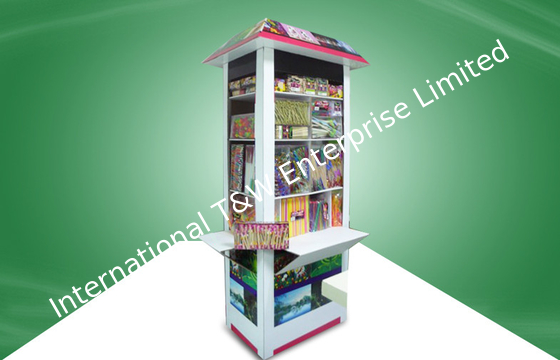 Good price Unique Design House Shape  Cardboard Display Stand Floor  Display For Picnic Items online